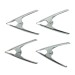 Silverline Market Stall Tarpaulin 50mm Jaw Spring Clamps Multi Use 4pk 878971