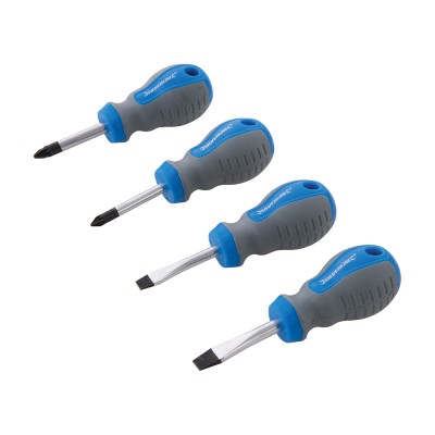 Silverline Stubby Screwdriver Set Slotted and Pozi 893790