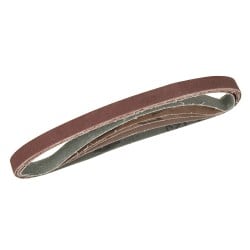 Silverline Sanding Belts 13mm x 457mm Mixed Grit Belt 5pk 910232