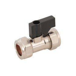 Plumbob Isolating Ball Valve 22mm Thumb Turn Compression Fitting 923831