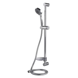 Plumbob Chrome 3 Pattern Shower Head Wall Bracket Bar Kit 923949