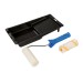 Silverline Mini Paint Radiator Roller Mixed Sleeve Tray Set 100mm 947598