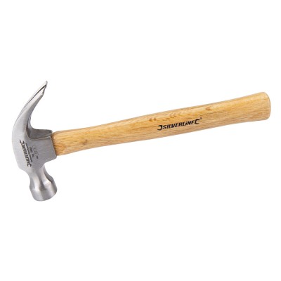 Silverline Hardwood Shaft Claw Hammer 24oz HA06B
