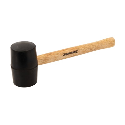 Silverline Rubber Assembly Mallet 16oz 454g Black Head HA72