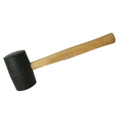 Silverline Rubber Assembly Mallet 24oz 680g Black Head HA73 