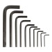 Silverline Hex Allen Key Set Metric 2mm to 10mm HK11