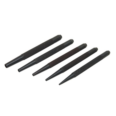 Silverline Tempered Steel Nail Punch 5pc Set PC14
