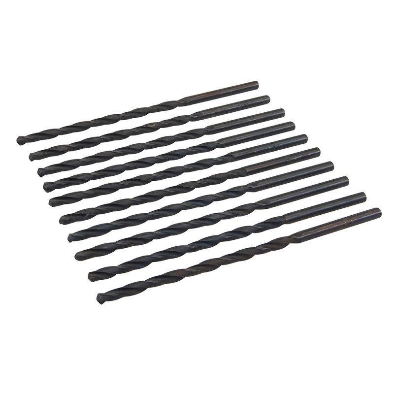 Silverline Metric HSS-R Long Series Bits 5.0mm x 132mm 10pk 244958