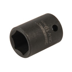 Silverline Impact Socket 1/2 inch Drive 6pt Metric 19mm 301762