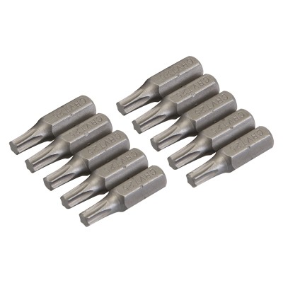 Silverline T25 CrV Screwdriver Bits 10pk T25 398775