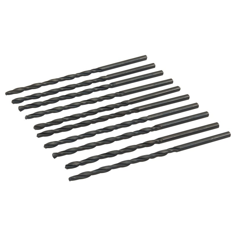 Silverline Metric HSS-R Long Series Bits 10pk 4.5mm x 126mm 427533