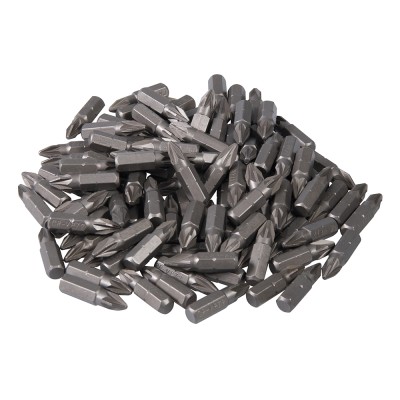 Silverline Pozidriv CrV Screwdriver Bits 100pk PZ2 486934