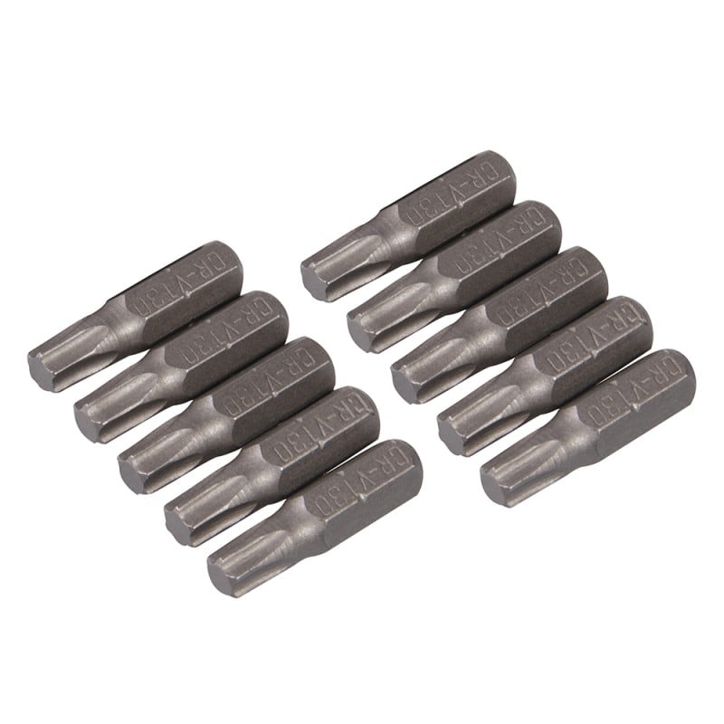 Silverline T30 Cr-V Screwdriver Bits 10pk 486941