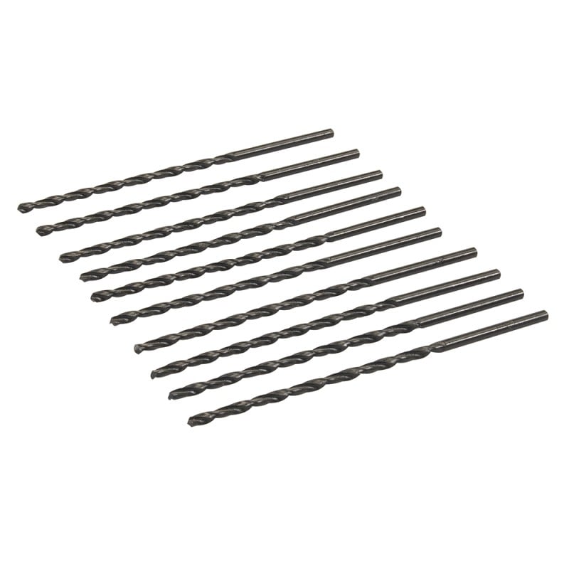 Silverline HSS-R Long Series Bits 3.0mm x 100mm 10pk 675042