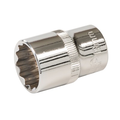 Silverline Socket 1/2 inch Drive 12pt Metric 19mm 687231