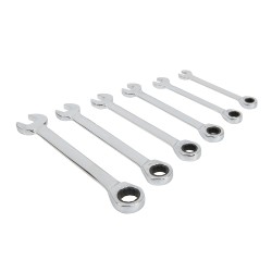 King Dick Ratchet Combination Spanner Set AF 6 Piece 3/8 inch to 3/4 inch KGW3444