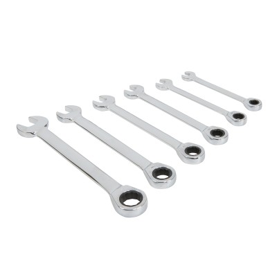 King Dick Ratchet Combination Spanner Set AF 6 Piece 3/8 inch to 3/4 inch KGW3444