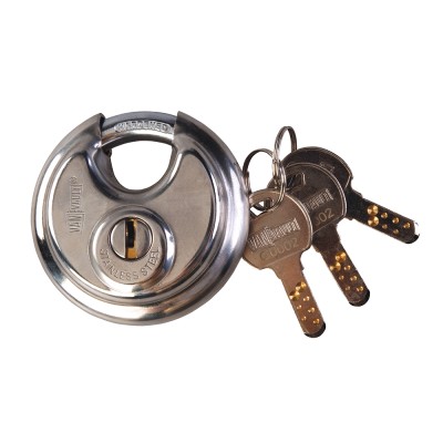 Van Vault 70mm Disc Lock Round Security Padlock Keyed Alike S10063KA 