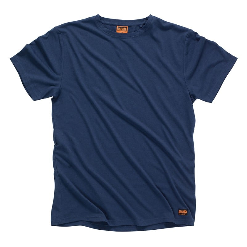 Scruffs Worker T-Shirt Long Length Navy M Medium T54677