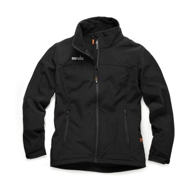 Scruffs Womens Trade Softshell Jacket Black Size 14 T55296