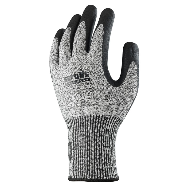 Scruffs Worker Cut-Resistant Work Gloves Grey Medium M / 8 T55225
