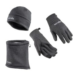 Scruffs Pro Premium Gloves Hat Neck Winter Essentials Pack Graphite T55591