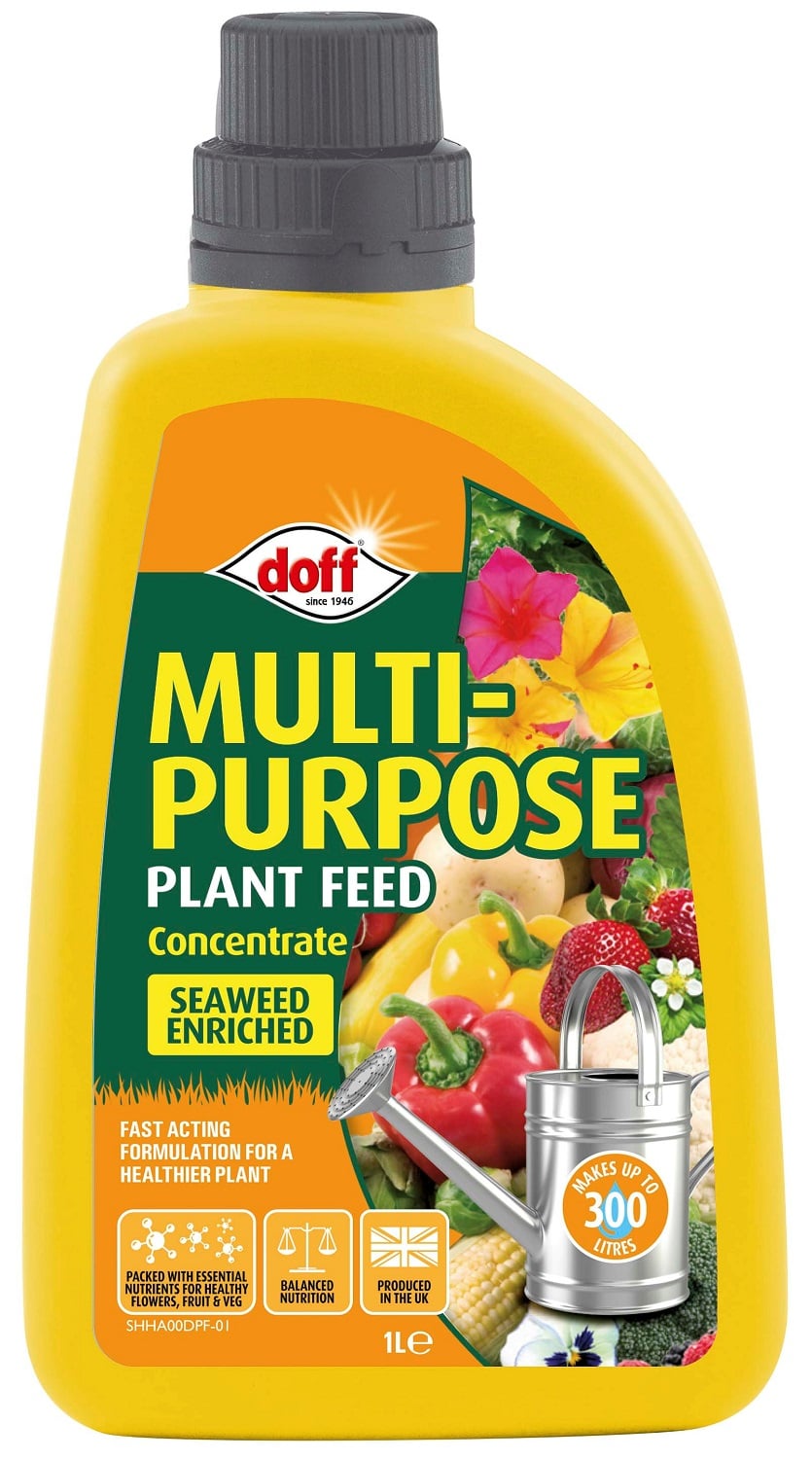 Doff Multi-Purpose Plant Food Flower Vegetable Feed 1 Litre F-HH 